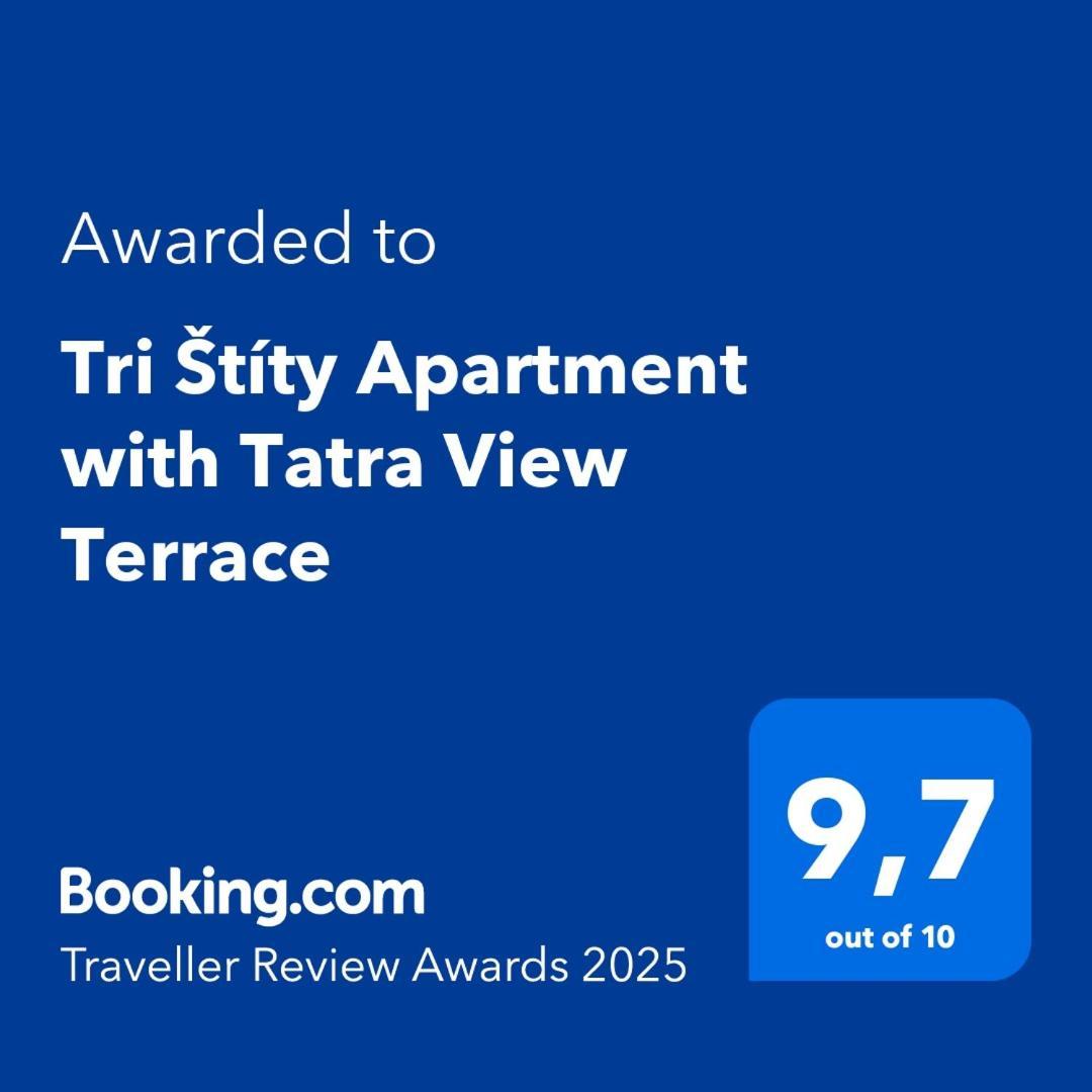 Tri Stity Apartment With Tatra View Terrace Wielka Łomnica Zewnętrze zdjęcie